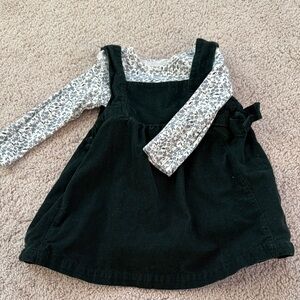 ✨ Carter’s Toddler Outfit | Floral Bodysuit + Corduroy Dress | 18M | Like New ✨